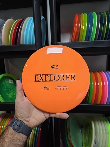Latitude 64 Recycled Gold Explorer Orange 171g Disc Golf Driver Trilogy Discs 