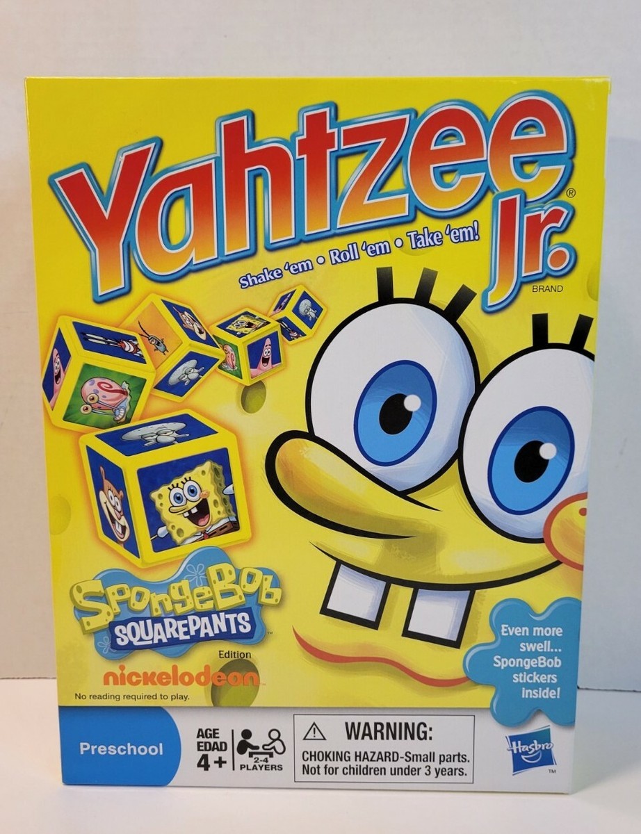 Yahtzee Jr Spongebob Squarepants Nickelodeon Hasbro Yahtzee Jr Spongebob Squarepants Nickelodeon Hasbro