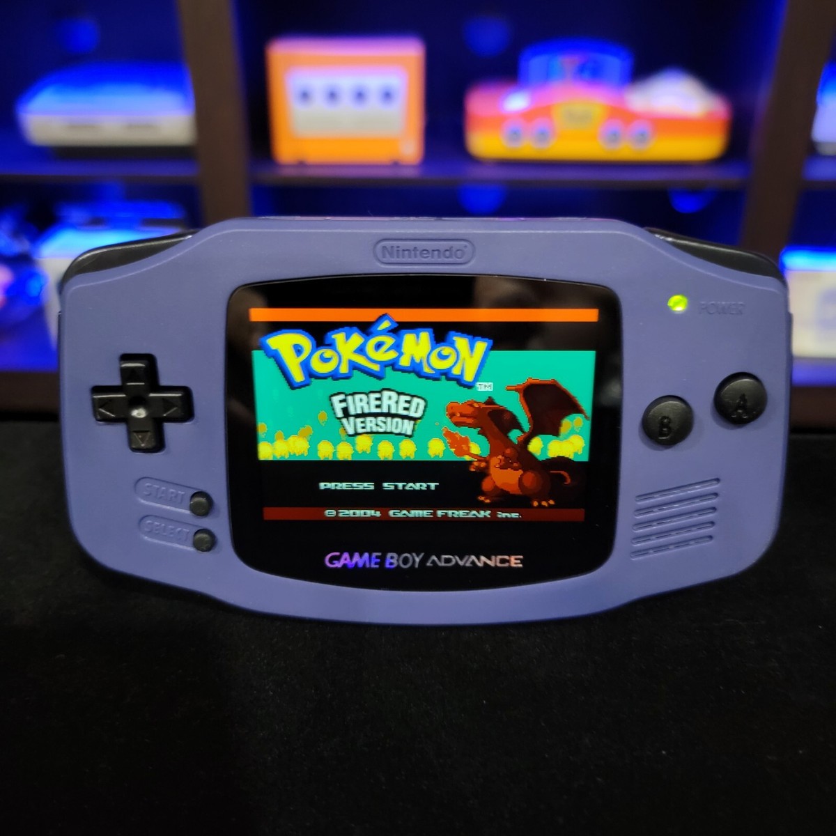 Indigo Game Boy Advance GBA Console with iPS V5 Backlit LCD