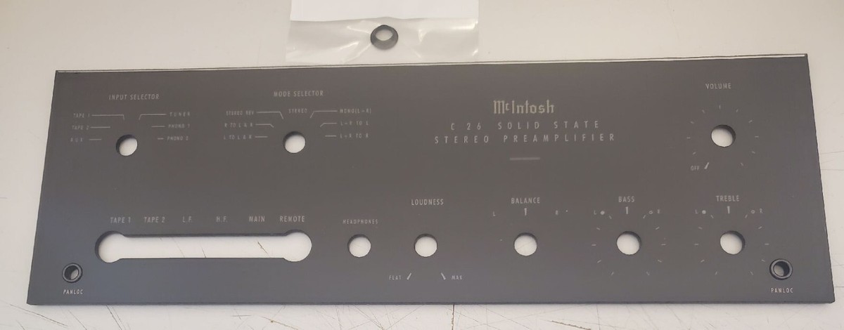 MCINTOSH C20 フェイス プレート ガラスパネル C20（後期）ガラスパネル McIntosh - 中古オーディオ 高価買取・販売