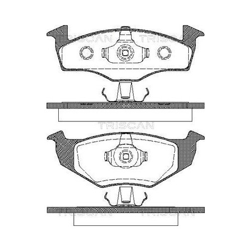 Bremsbelagsatz, Scheibenbremse Triscan 8110 29004 FüR Seat Skoda Vw, Vorderachse-image