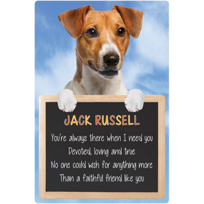 Jack Russell Terrier sign faithful friend Jack Russells dog quote