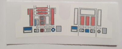 Vintage Star Wars Red Bar Variant R5-D4 Replacement Toy Sticker Peel & Stick