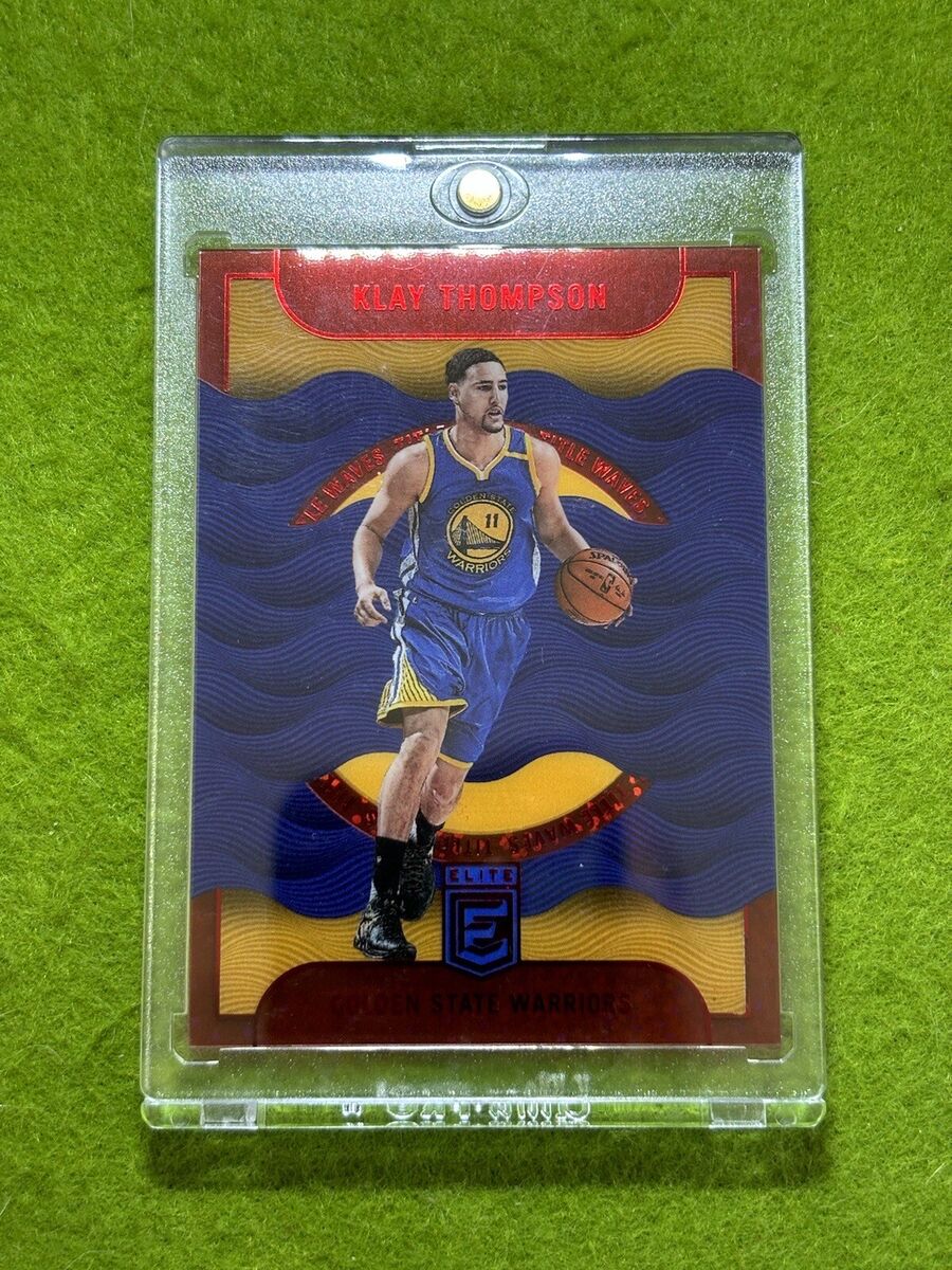 Klay Thompson WHITE SPARKLE PRIZM Asia Red SSP CLEAR Card Klay Thompson WHITE SPARKLE PRIZM Asia Red SSP CLEAR Card