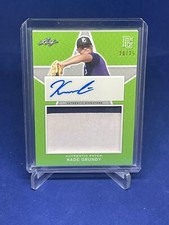 KADE GRUNDY 2020 LEAF PERFECT GAME GREEN PATCH AUTO PROSPECT #D 20/25