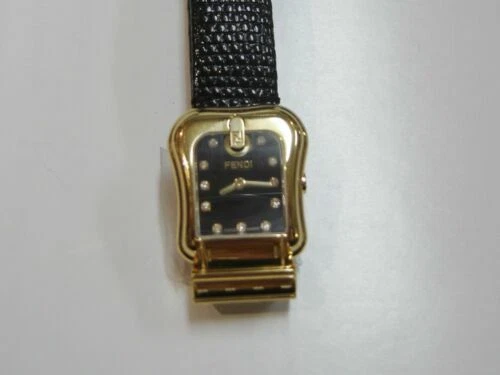 Fendi Gold Plated Band Wristwatches