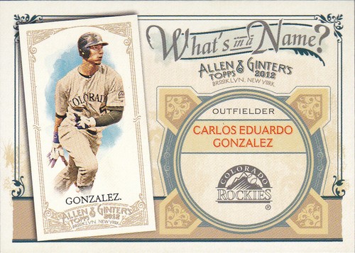2012 Topps Allen & Ginter What's in a Name You Pick the Card Finish Your Set - Picture 2 of 61