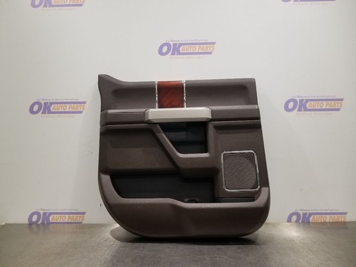18 FORD F150 KING RANCH DOOR PANEL REAR LEFT DRIVER BROWN LEATHER CREW CAB