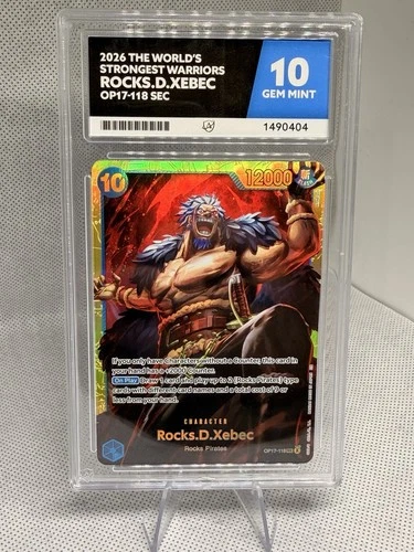 Rocks.D.Xebec (OP17-118) (V.1) 118 ACE graded card