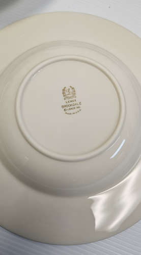 USED ONCE! SET OF (4) Lenox Brookdale 8 3/8" Rimmed Soup Bowls *3 sets AVAILABLE - Picture 6 of 6