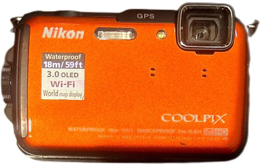 Cámara digital Nikon COOLPIX AW110 16,0 MP - naranja Foto 3 de 3