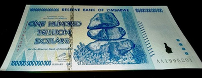 #ad 🔥AUTHENTIC ZIMBABWE 100 TRILLION DOLLARS 2008 AA SERIES P91 UNC UV PASSED COA $38.00
