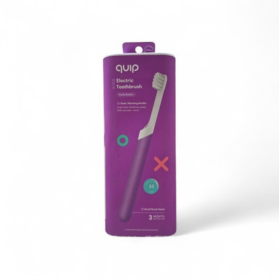 #ad #ad Quip Electric Toothbrush Purple Rubber Kids Timer Sonic Vibrating Bristle NEW $21.99