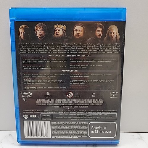 Game of Thrones: The Complete First Season One (2011, Blu-ray) - Picture 2 of 2