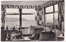 RPPC Postcard Hotel Tresanton St Mawes Cornwall Dining Room Restaurant 1962 View