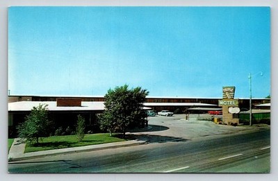 Vintage Triple D Motel Midland Texas Postcard Hi-Way 80 Dexter Press Chrome
