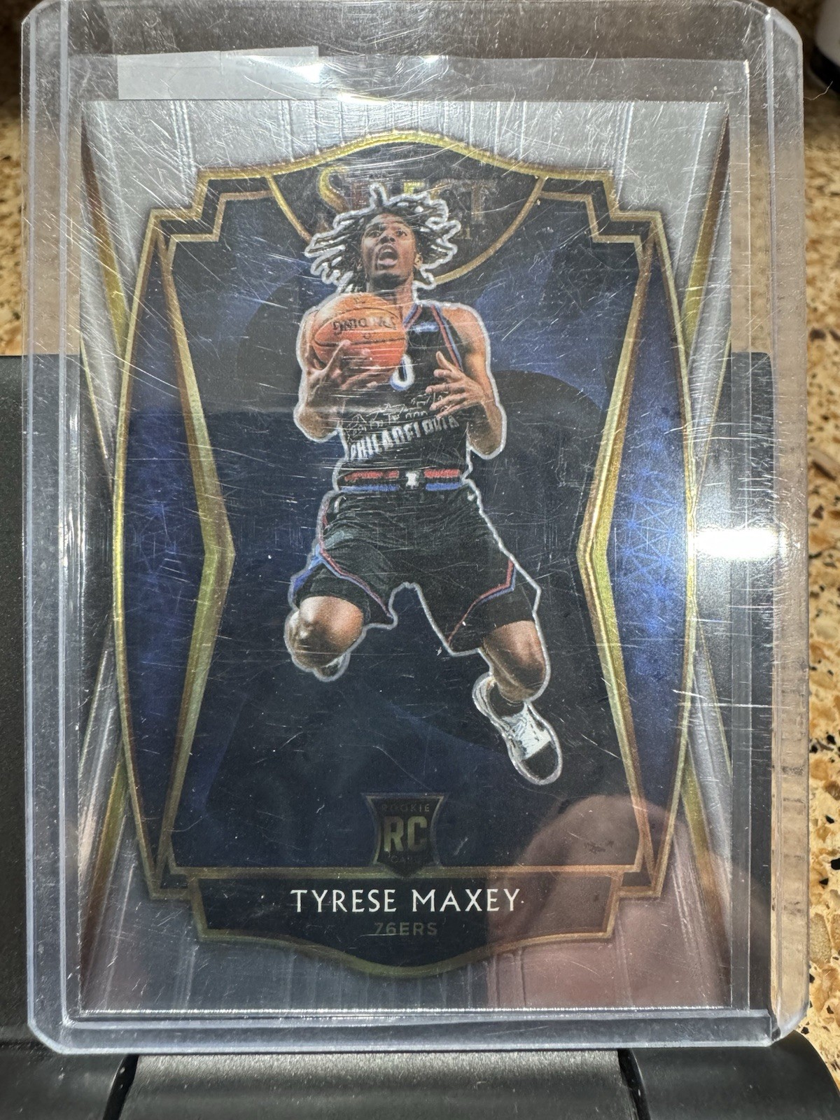 2020-21 Panini Select Tyrese Maxey RC #174 Rookie Premier Level Hobby 76ers