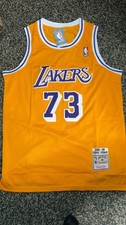 Dennis Rodman Size: Medium Lakers NBA Jersey Mitchell and Ness
