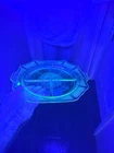 Vintage Uranium Depression Glass Dish
