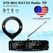 AMNVOLT V4 ATS MINI SI4732 Radio ALL Band DSP Radio FM AM SSB LSB USB Receiver