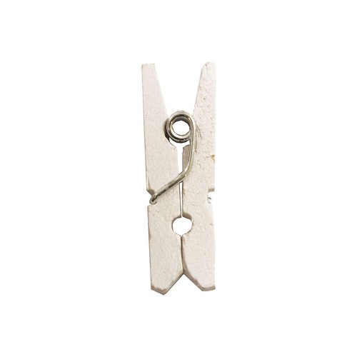 JAM Paper Wood Clip Clothespins Small 7/8 Inch White Clothes Pins 2230717360 - Bild 4 von 4