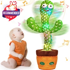 Talking Cactus Toy With Led 120 English Songs, Singing Cactus Dancing Musical