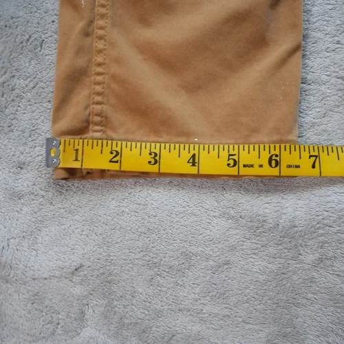 George Painters Pants Mens 30x31 Cognac Chino Trailblazer Brown Slim Straight - Picture 10 of 11