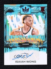 2023-24 Panini Court Kings Fresh Paint Ruby 84/99 Isaiah Wong #FP-IWI Auto 0x6p