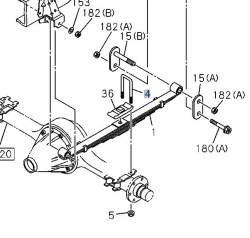 2x U-bolt Rear Spring For For ISUZU NPR NQR NPR-HD 98-10 1513711952 - Picture 2 of 11 2x U-bolt Rear Spring For For ISUZU NPR NQR NPR-HD 98-10 1513711952 - Picture 2 of 11
