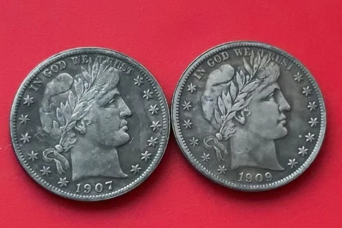 Nice 1907 1909 O Barber Half Dollar 50c High Grade A++++