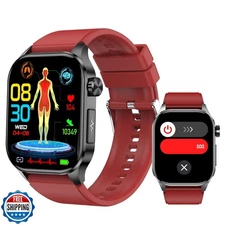 Smart Watch for Men Women, 2.04" AMOLED Color Screen, 24/7 Heart Rate, Blood 