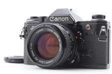Tested MINT Canon AE-1 Black 35mm SLR Film Camera NEW FD 50mm f/1.4 From JAPAN