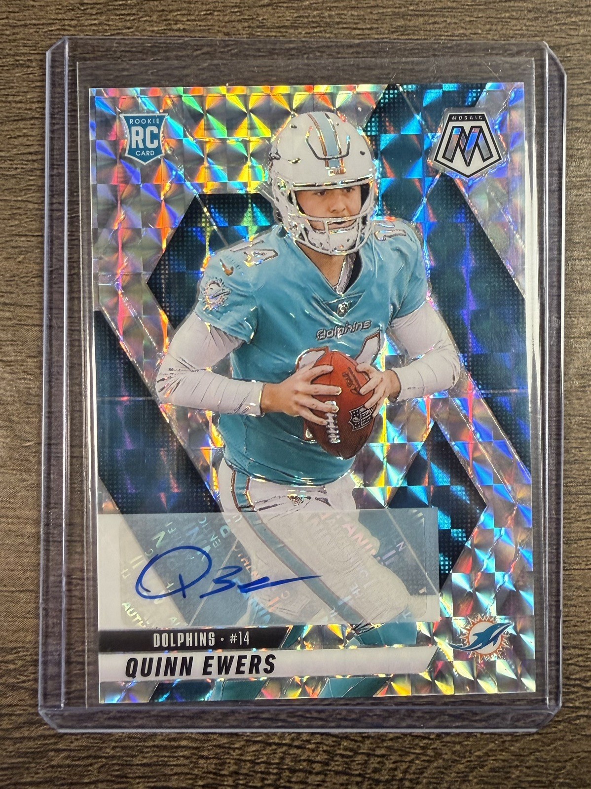 2025 Panini Mosaic Quinn Ewers Mosaic Rookie Autograph RC Auto #308