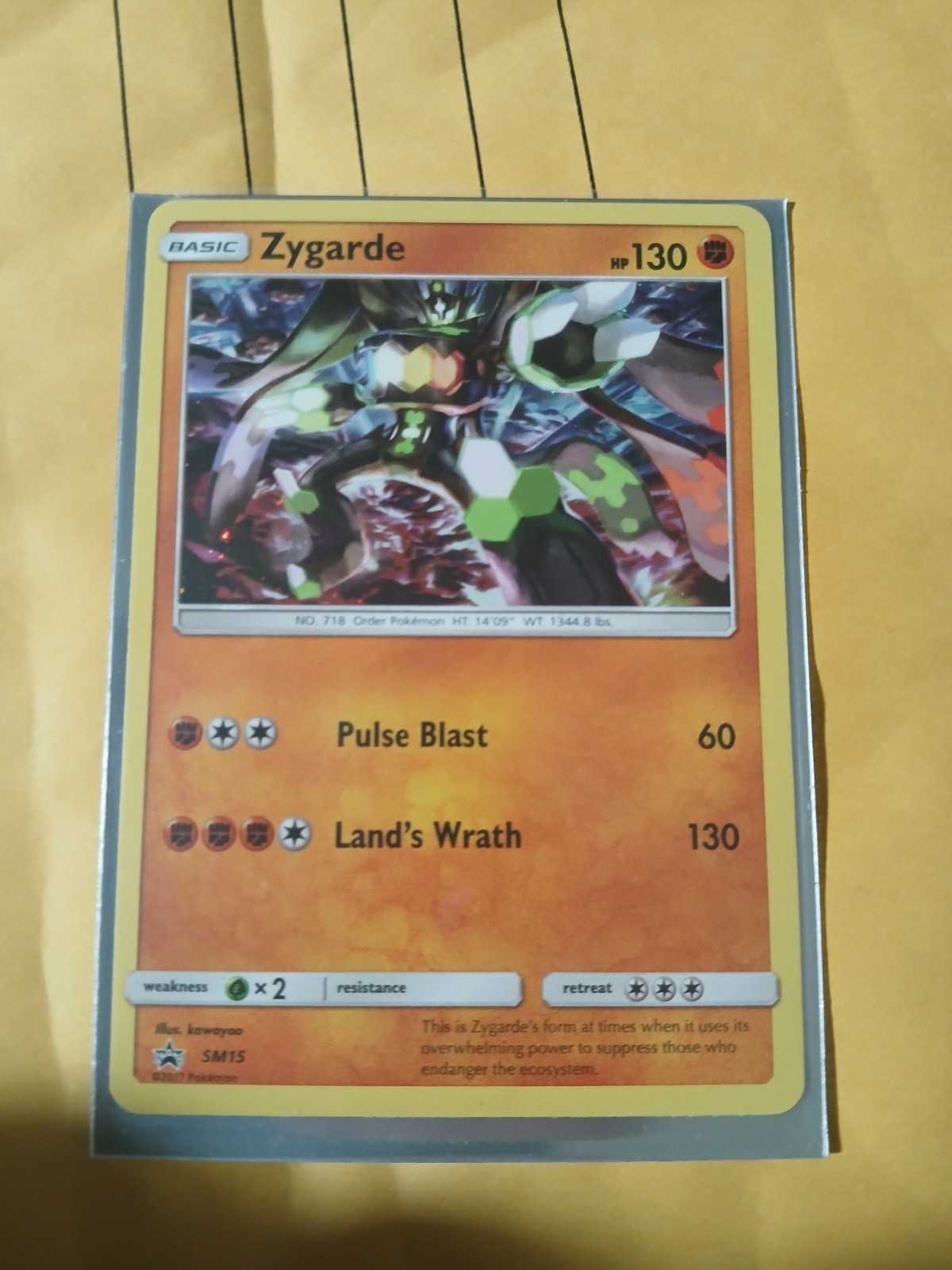 POKEMON ZYGARDE SM15 SUN & MOON BLACK STAR HOLO PROMO NEAR MINT