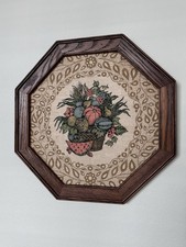 Kay Dee Design - Octagon Wood Frame, Linen Fruit Basket Print