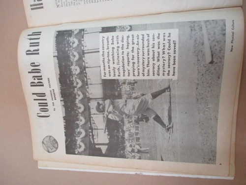 Physical Culture Magazine, Babe Ruth cover, November 1948, vintage - Picture 11 of 13
