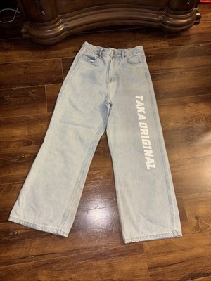 Taka Original Women's Blue Jeans Size Medium Light Wash
