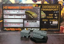 Battletech J-27 Ordnance Transport Third Star League Strike Team miniature