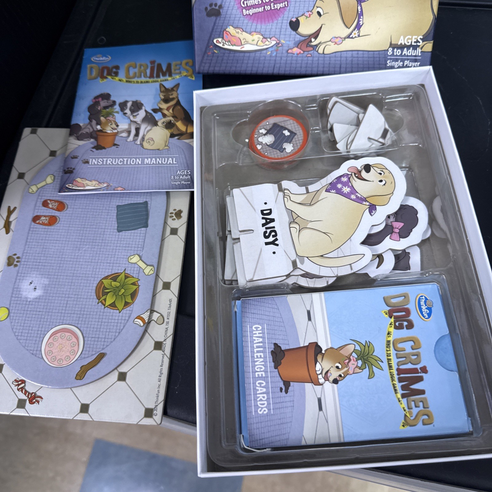 Dog Crimes – Jeu De Logique ThinkFun, Enquête Canine, 40 Défis, Dès 8 Ans, Solo Ou Entre Amis