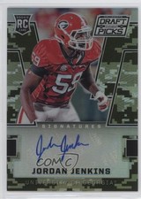 2016 Panini Prizm Collegiate Draft Picks Camo /199 Jordan Jenkins #184 Auto 0f8
