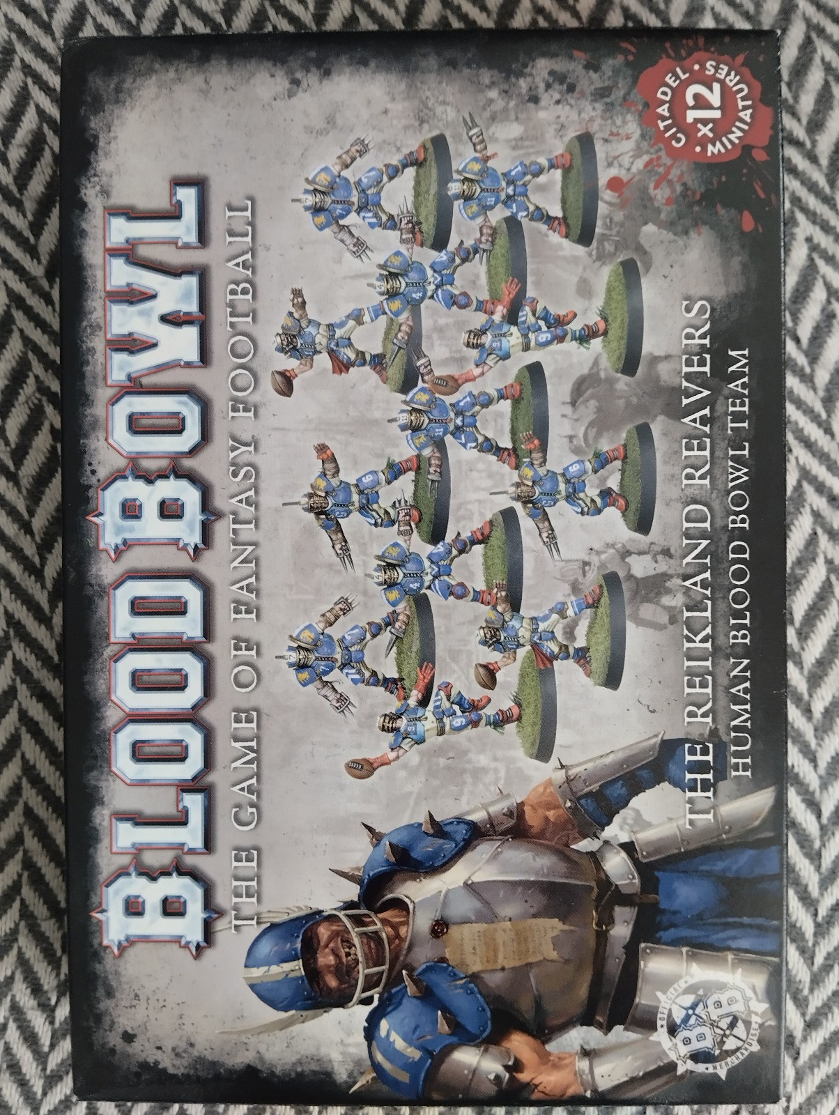 Figurines Warhammer Blood Bowl équipe humaine de 12 joueurs