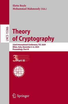 Theory of Cryptography Elette Boyle