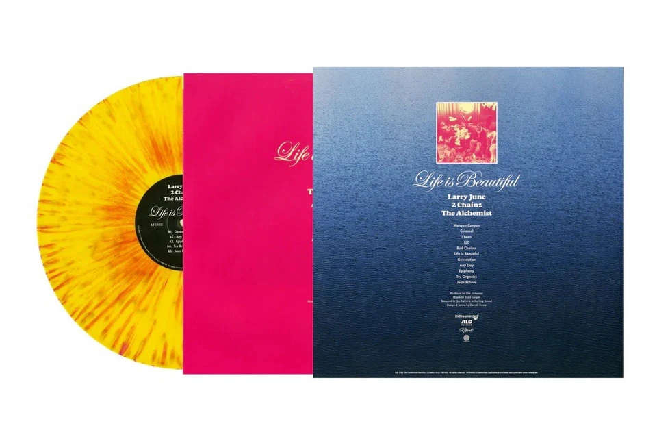 Larry June 2 Chainz Alchemist Life Is Beautiful Splatter Vinyl #173 LP NEW MINT - Image 2 of 4