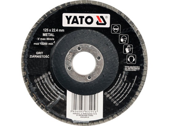 Fits YATO NARZ�DZIA YT-83296 CONVEX ABRASIVE WHEEL 125MM P120   ⭐UK Stock⭐