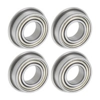 MF126ZZ Geflanscht Kugel Lager 6X12X4Mm Chrom Stahl Flansch Lager 4StüCk