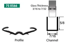 New Universal Glass Run Seal For 7/16" x 5/8" Channel / Door Window Weatherstrip