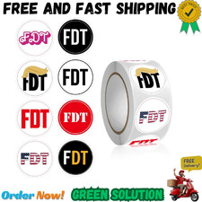 FDT Anti Tr  p Stickers Roll 500Pcs - Anti Tr  p 2025 Funny American Not My P