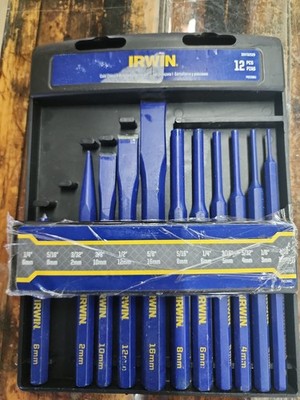 Irwin IRHT82529 11-Piece Punch and Chisels Set. 5/16 Center Punch Missing