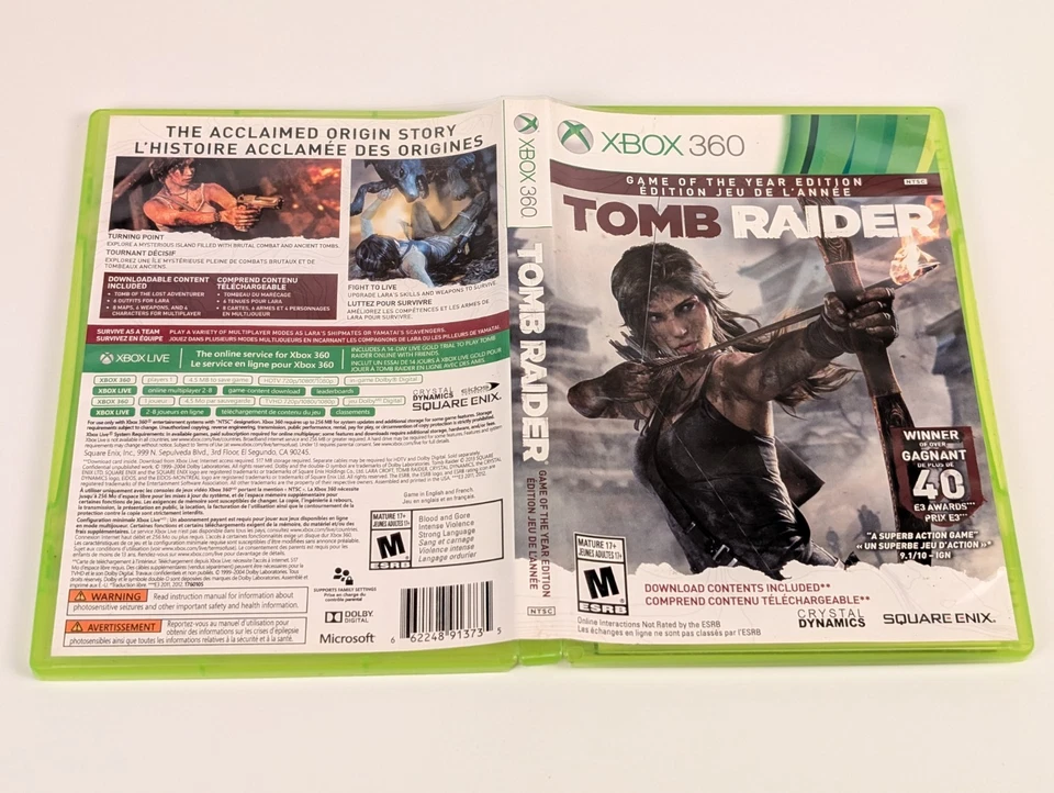 Tomb Raider -- Game of the Year Edition (Xbox 360)➡️CIB - Tested - Near Mint 📀 - Image 4 of 4