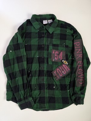 Pink Floyd '94 Division Bell Tour Flannel Shirt   Size M   Rock Grunge Aesthetic